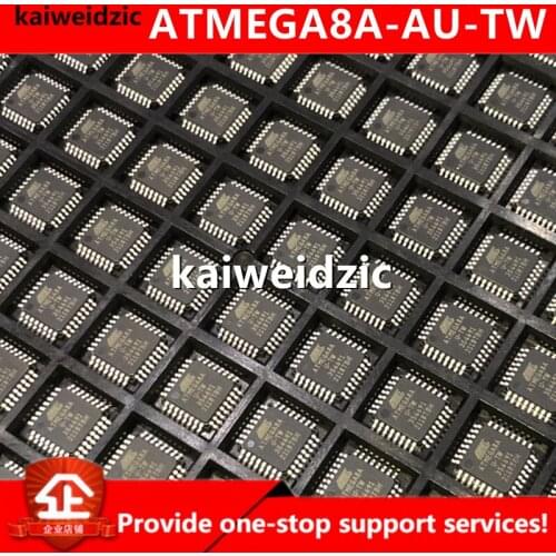 Kaiweikdic New imported original ATMEGA8A-AU ATMEGA8A-AU-TW LQFP32 8 bit microcontroller AVR microcontroller chip