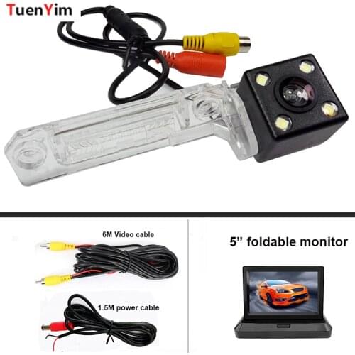4LED Rear View Reverse Camera for Seat Leon MK2 2005 2006 2007 2008 2009 2010 2011 2012 Car Reverse Parking Accessories