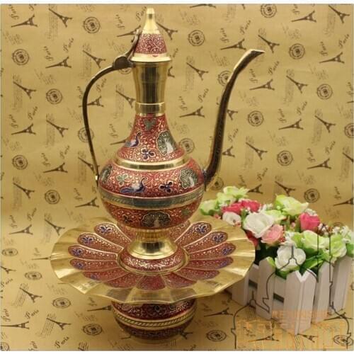 The latest technology of India arts and crafts brass pot