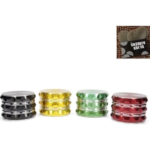 Hot High-grade Polygon Shape 63x45mm 4 Layers Smoking Herb Grinders Tobacco Cigarette Quality Grinder Accessories