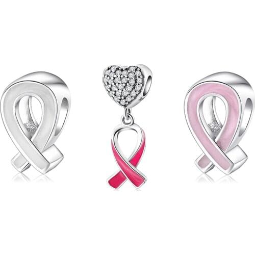 Love Life and Peace Sign Pink Enamel 925 Sterling Silver Fine Beads Fit Original European Charms Bracelet Jewelry Making