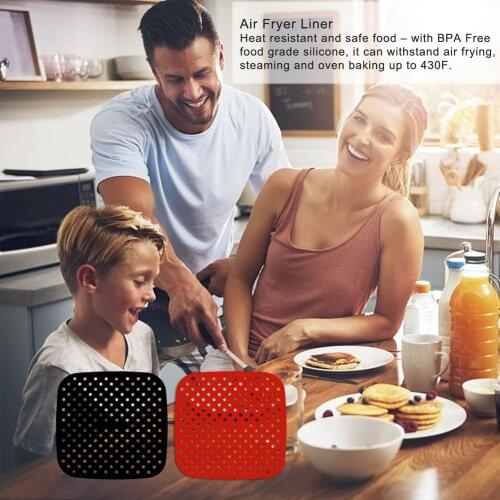 Reusable Air Fryer Lining Non-slip Silicone Pad Air Fryer Supplie