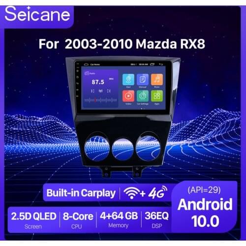 Seicane Android 9.1 2GB RAM 2.5D GPS Navigation car Radio Unit for 2003-2010 Mazda RX8 Multimedia Player support Backup camera