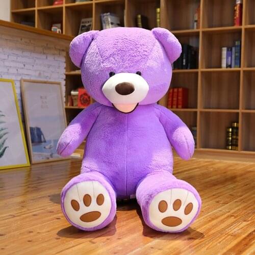 With pp cotton Arrival 1M American Giant Bear Plush Toy Big Size USA Teddy Bear Stuffed Animal Doll Valentine Gift for Girls