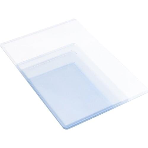 Clear Vertical Horizontal Flexible Sign Holder Sleeve Mounting Wall Window Tag Cover Label Pouch Pocket