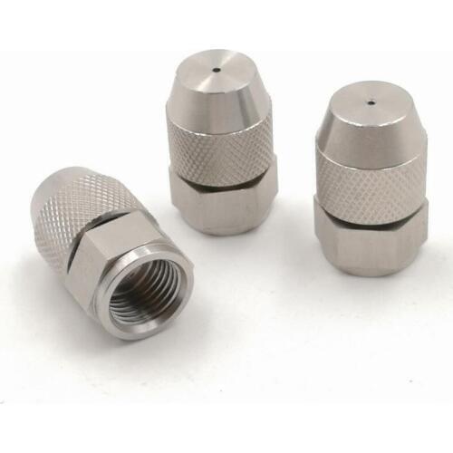Adjustable fine atomizing, humidifying and dust removal nozzle,1/4"stainless steel high pressure mist spray nozzle,female thread