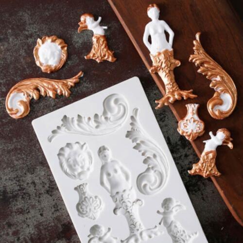 Angel Silicone Mold Fondant Mould Cake Decorating Tools Chocolate Gumpaste Molds, Sugarcraft, Kitchen Gadgets