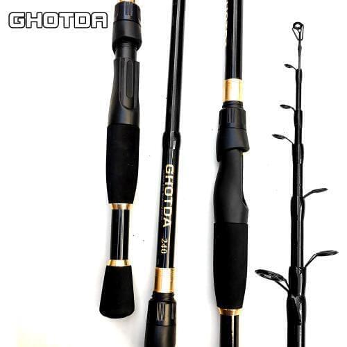GHOTDA Carbon Fiber Fishing Rod Telescopic Spinning Mini Fish Pole Ultra Light Fishing Rod