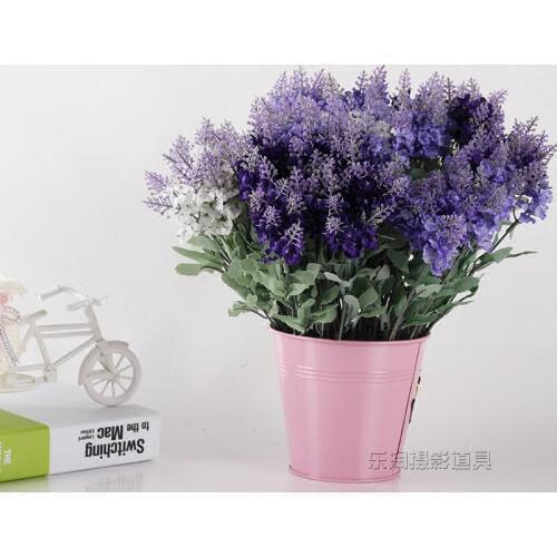 Romantic Provence Decoration Lavender Flower Silk Artificial Flowers Grain Decorative DIY Wedding Decor flower 32 cm Length