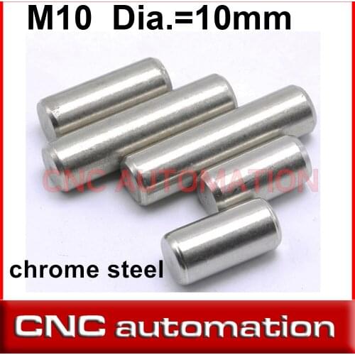 2PCS 10PCS 20PC Chrome Steel Cylindrical Dowel Locating Pin M10 10MM * 7/8/10/12/14/15/16/17/18/20/22/24/25/26/28/30/32/34/35 MM