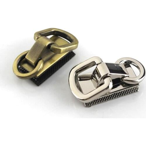 2pcs More Color Bag Strap Metal Gusset Hanger Clamps Bag Side Edge Anchor Link Hardware with Double Rings Leather Craft