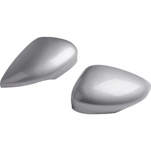 1 Pair Left/Right Silver Rearview Side View Mirror Replacement Cover Cap Case Shell for Ford for Fiesta Mk7 2008 2009 2010 2011