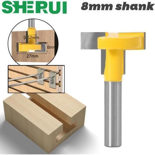 1pcs Top Quality T-Slot & T-Track Slotting Router Bit - 8" 8'' Shank For Woodworking Chisel Cutter Wholesale Price