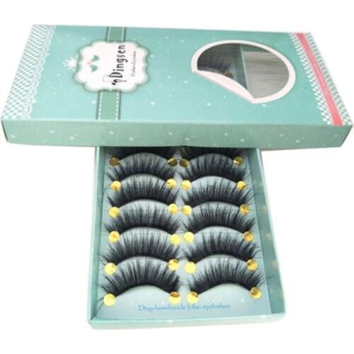 10 Pairs False Lashes High-grade Fiber Eyelashes Makeup Supplies 3d Natural Thick Beauty Tool Soft Eye Lashes Extension Make Up