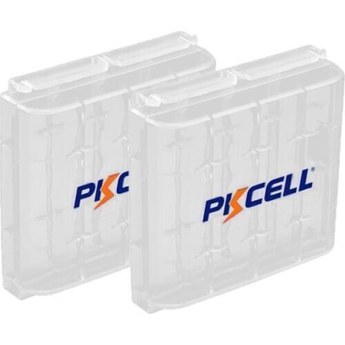 2PC PKCELL Holder Case Plastic Portable Box For AA AAA Rechargeable / Primary Battery
