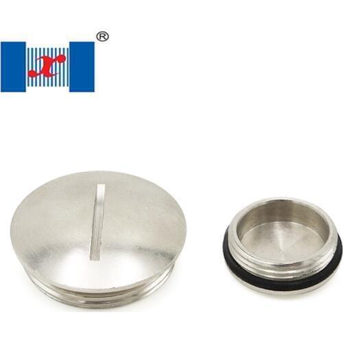 40Pcs/Bag M20 Brass Male Threaded End Screw Cap Metal Blind Plug