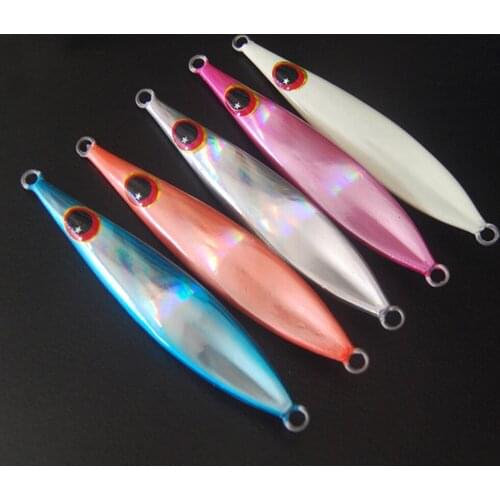 Glow Fishing Deep sea Ocean Boat Rock Beach Metal Jigging Jigbait Spoon Lure baits 40g60g80g100g150g200g
