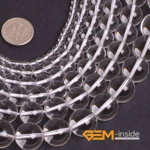 AAA Grade Natural White Rock Quartzs Crystal Beads Natural Stone Beads DIY Loose Beads For Jewelry Making Strand 15 Wholesale