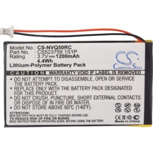Cameron sino 1200mah battery for NEVO Q50 CS503759 1S1P Remote Control Battery