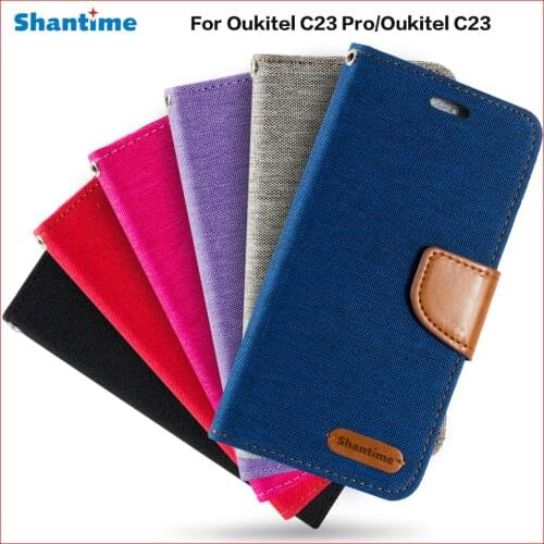 PU Leather Flip Case For Oukitel C23 Pro Business Case For Oukitel C23 Card Holder Silicone Photo Frame Case Wallet Cover