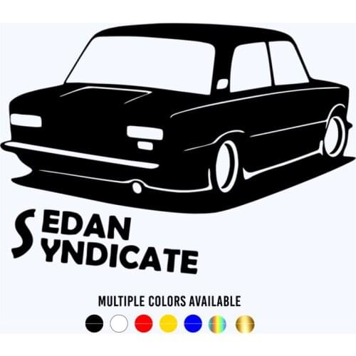 CK20362# Die-Cut Vinyl Decal Sedan Syndicate Car Sticker Waterproof Auto Decors on Car Body Bumper Rear Window