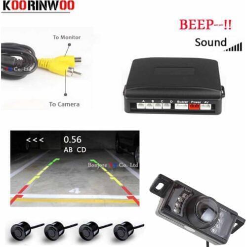 Koorinwoo Car Parking Sensors Parkmaster IR Lights Car Rear view camera Assistance Jalousie Video Digital system Car-detector