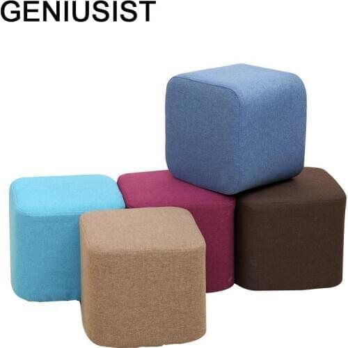 Kid Pouf Chambre Pufa Do Siedzenia Cocina Sofa Footstool Nordic Furniture Sgabello Poef Taburete Change Shoes Ottoman Foot Stool
