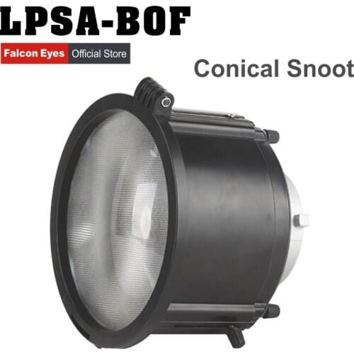 Falcon Eyes LPSA-BOF Light Extender 3 Times Exposure Value Conical Snoot Flash for Canon Nikon with 10pcs Color Filters