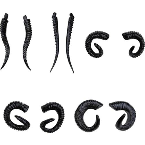 68UA Sheep Horn Headwear Party Prop Ox Horn Headwear Halloween Carnival Hair Props