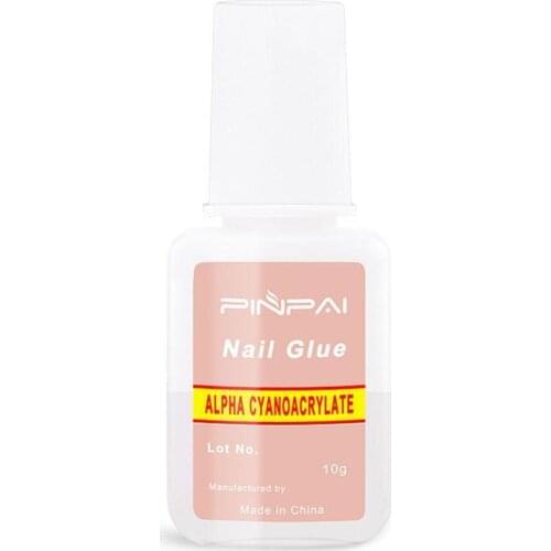 10g Nail Glue With Brush To Protect Nails Naturally Non-toxic Quick dry Apply Easy Nature To O2K5