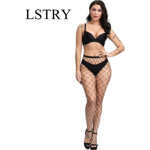Sey Lingerie Hollow Out Sexy Pantyhose Black Women Tights Stocking Fishnet Stockings Club Party Hosiery Calcetines Female Mesh