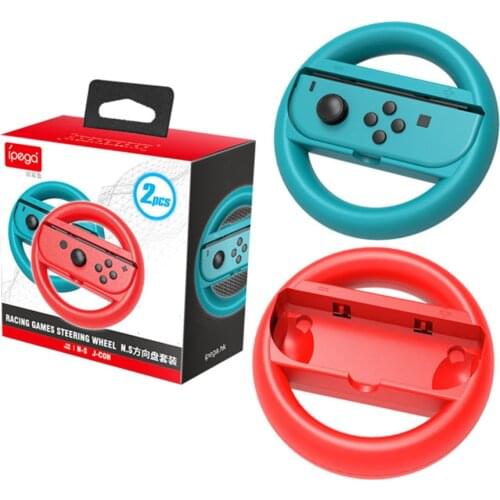 2Pcs Left&Right Racing Steering Wheel Controller joycon Handle Holder Grip For Nintendo Switch Accessories