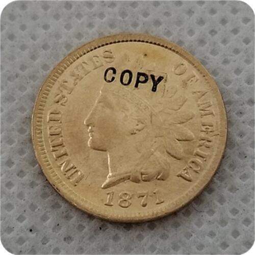 COPY REPLICA 1871 Indian Head Cent