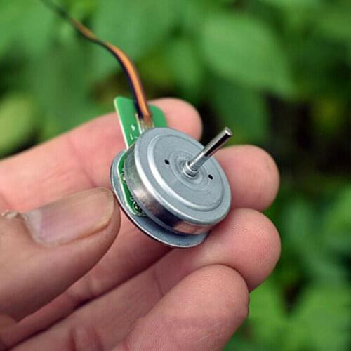 Mini Ultra-thin DC Brushless Motor Outer Rotor 3-Phase 4-Wire Rare Earth Strong Magnetic DC 6V-7.2V 8750RPM Engine for DVD VCD
