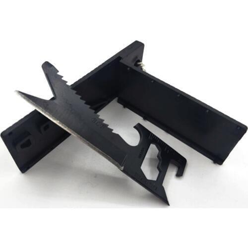 Multi-function 7 in 1 Mini Portable Pocket Saber Cards knife credit key chain EDC knife outdoor survival Camping Travel tool