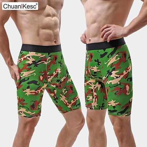High Quality Mens Underwear Large Size Natural Cotton Sexy And Comfortable Boxer Pants Camouflage Pants