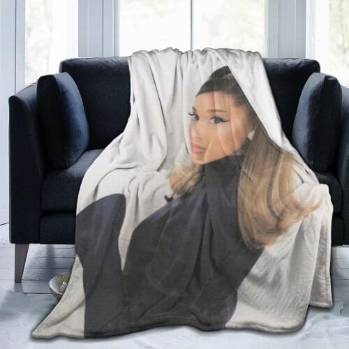 Ariana Grande soft flannel blanket baby bag childrens bed sheet sofa bedroom decoration childrens gift adult home textile