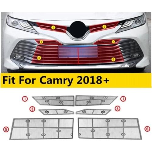 Car Front Grille Insert Net Insect Screening Mesh Cover Trim Protection Kit for Toyota Camry 2018 2019 2020