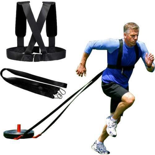 Weight Bearing Shoulder Strap Resistance Bands for Resistance Training Running Speed Exercise Workout Expander Fitness Band