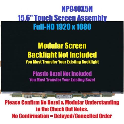 JIANGLUN LCD Touch Screen Assembly For Samsung NP940X5N NV150FHB-T30