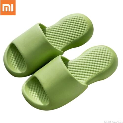 Xiaomi slippers Stepping on shit feeling soft bottom eva summer home couple bathroom thick-soled slippers for men and women