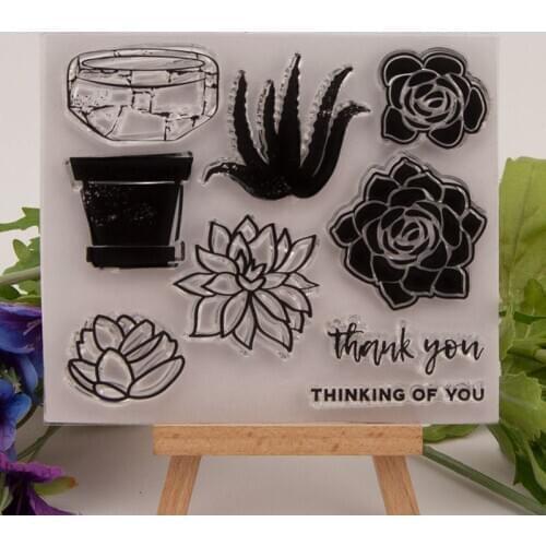 Thank You Transparent Clear Silicone Stamps for DIY Scrapbooking/Card Making/Kids Fun Decoration Supplies