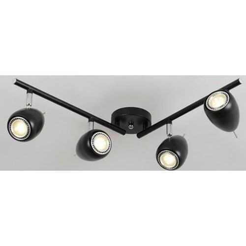 LED clothing store ceiling light led track spot simple creative living room bar long arm industrial wind ceiling lamp