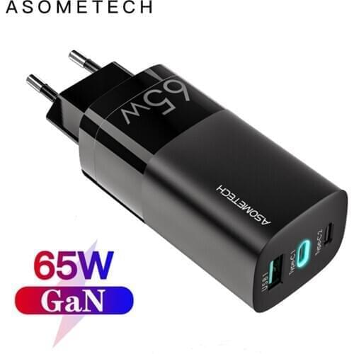 65W GaN Charger PD 3.0 4.0 Fast USB Charger For iPhone 12 11 WIth 100W PD Cable Quick Charger For Samsung Huawei Xiaomi Laptop