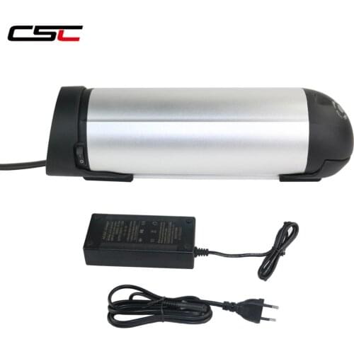 Waterproof and Solid Aluminium alloy 36V 15Ah cell Lithium ion Electric Bicycle Battery for 250w 350w 500w ebike + 2A charger