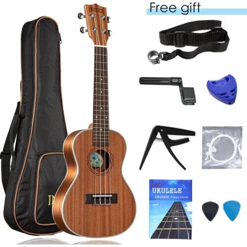 High Quality INITER 21/23/26 inch sapele ukulele ukelele guitar Suitable for beginner There are soprano/concert/tenor options