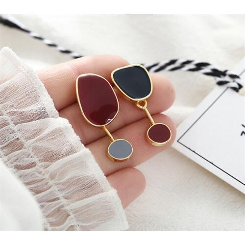 Contracted temperament new earrings bump color female earrings irregular earrings earrings restoring ancient ways