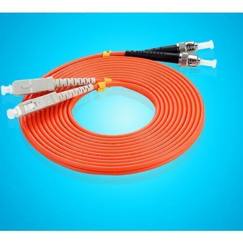 10 Meter SC-ST Fiber Optic Cable MultiMode Duplex Patch Cord OM2 50/125 10M
