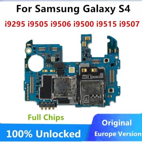 100% Original Unlocked for Samsung Galaxy S4 i9505 Motherboard with Android System,Europe Version for S4 i9505 Logic Boards