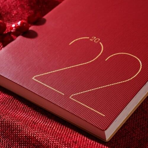 2022 Schedule Book A5 Travel Notebook Literary Exquisite Notepad Time Management Efficiency Manual Simple Calendar Book